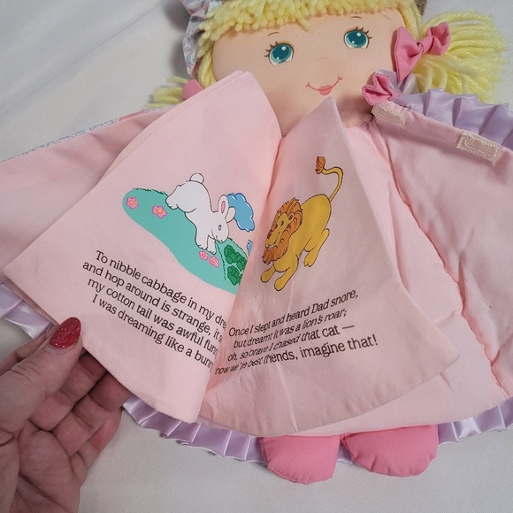 Vintage Amtoy Dolly Tales Plush Doll Nursery Tales Book Doll 1987 - Picture 8 of 12